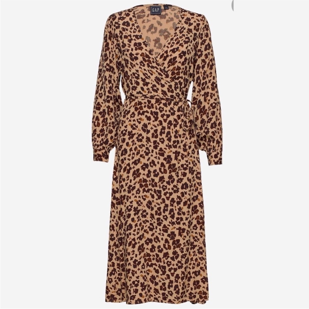 GAP Wrap Front Maxi Dress NWT size 0 - Picture 3 of 10